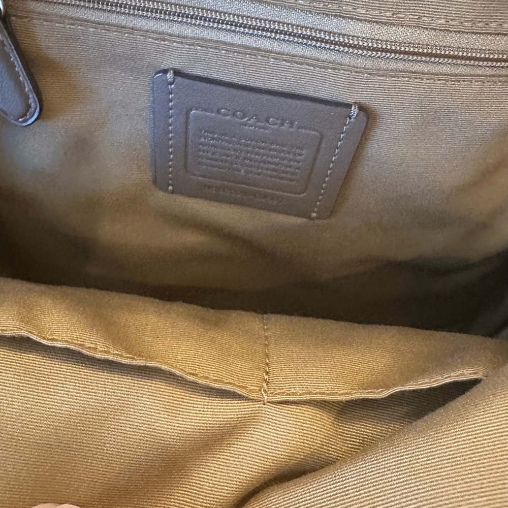 Coach White Blue Yellow Leather Mini Backpack - Picture 6 of 16